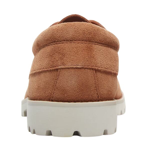 Timberland Authentics Men Light Lace-Up Lug Bottom Boat Shoes - Rust Suede Sz: 8 - Picture 4 of 6